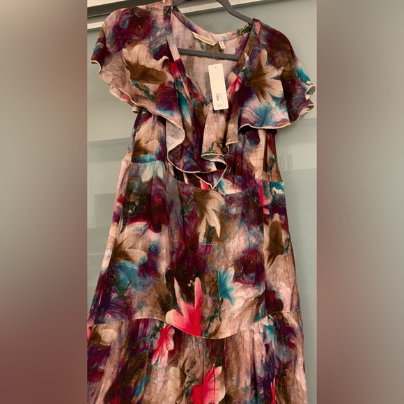 NWT, Soft Surroundings, Italian Dreams Tiered Maxi Dress. Size Medium Petite. - Picture 3 of 10